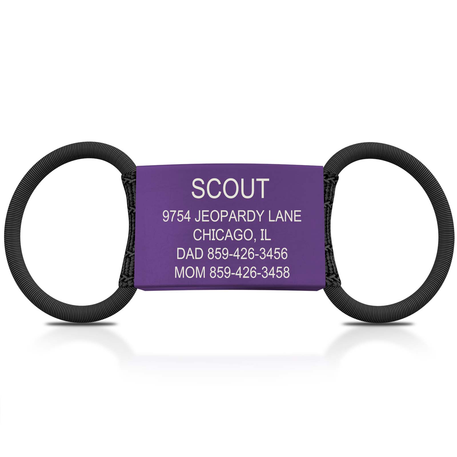 Replacement Dog ID 1 ID Amethyst Med/Large