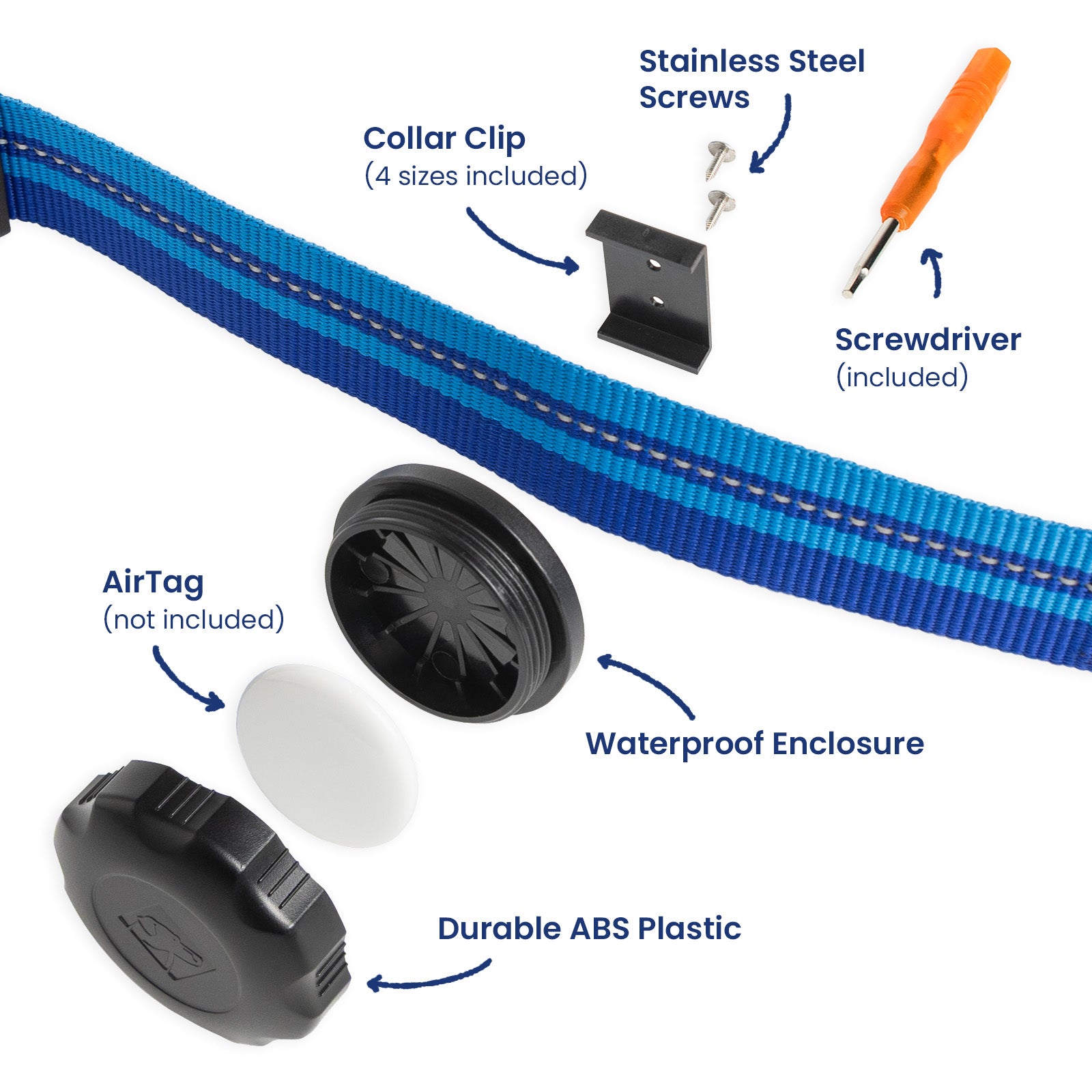 AirTag Holder + Collar + ID ID