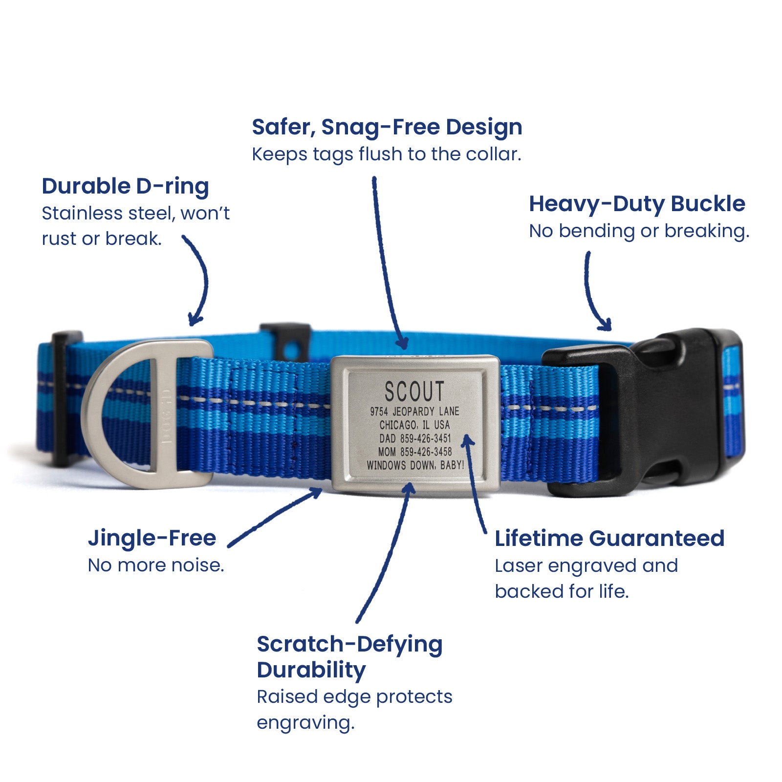 AirTag Holder + Collar + ID ID