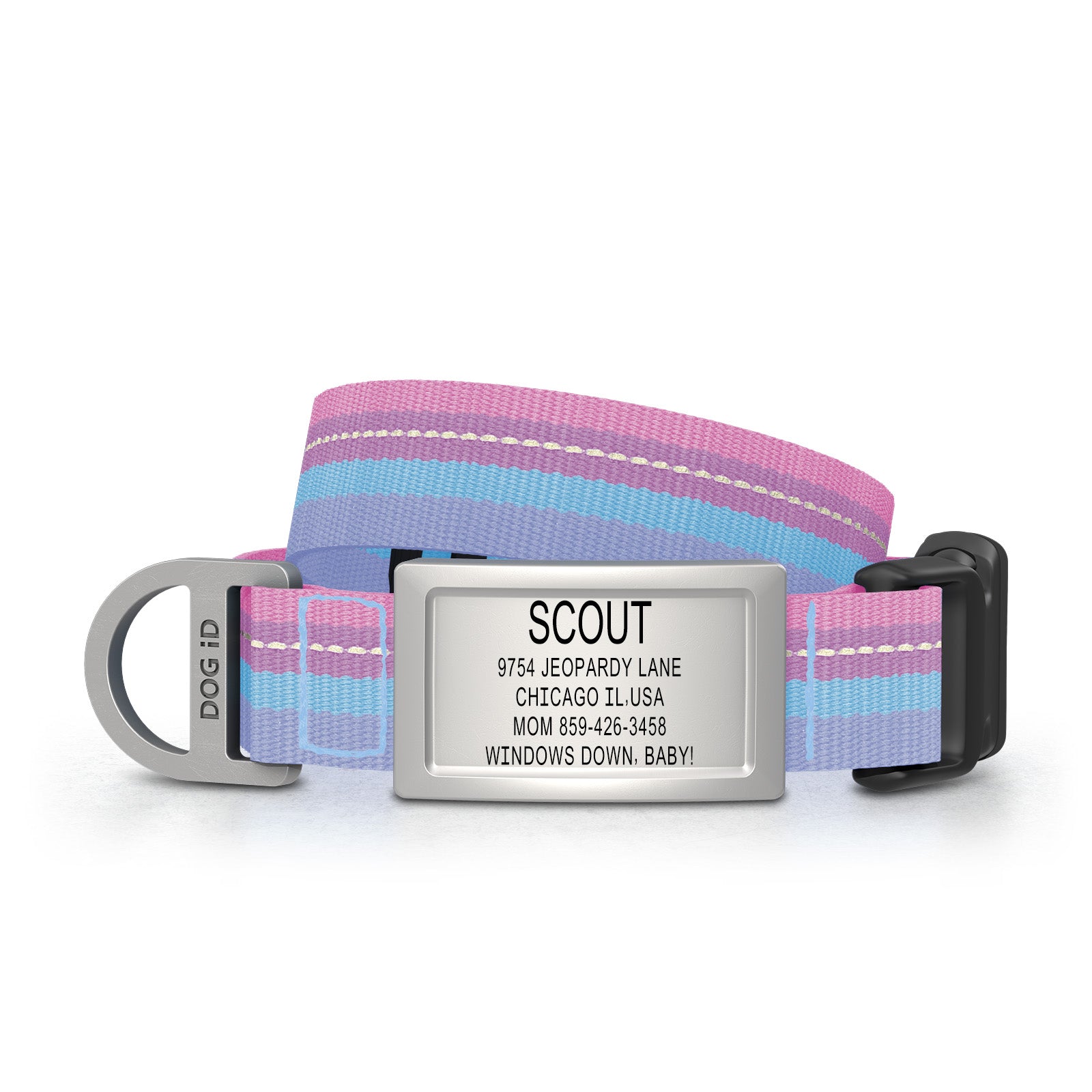 Collar + ID ID Small Slate Berry Breeze