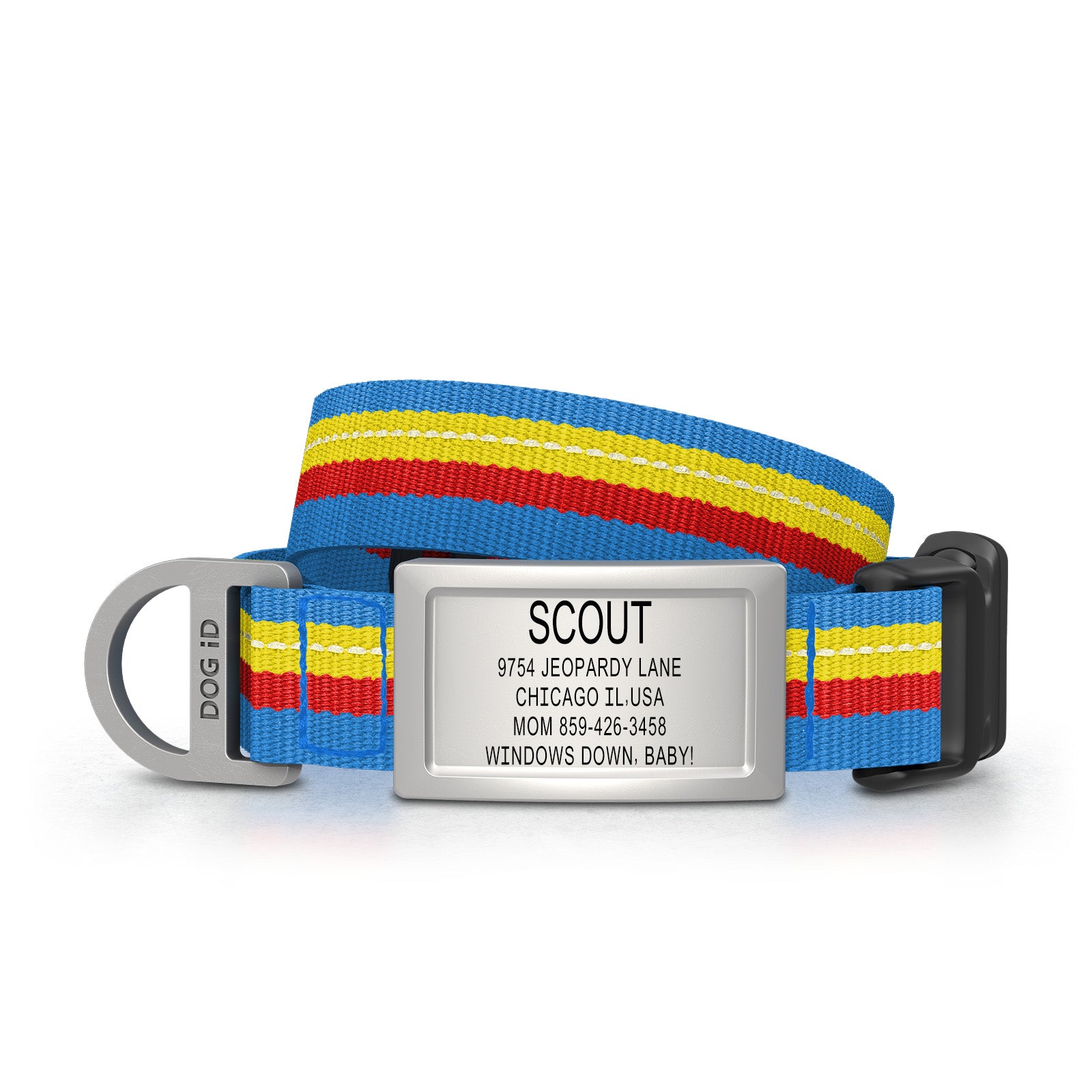 Collar + ID ID Small Slate Horizon Blue