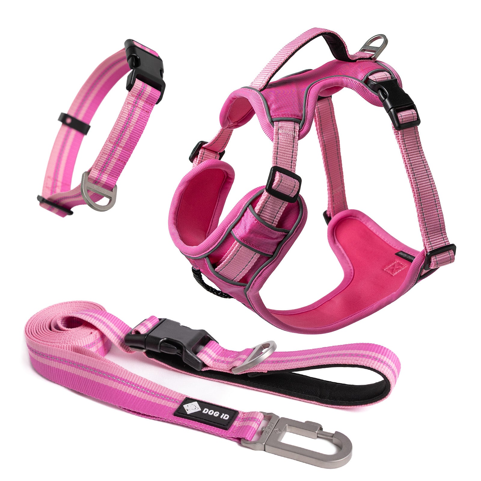Complete No-Pull Harness Bundle Pink X-Small Small
