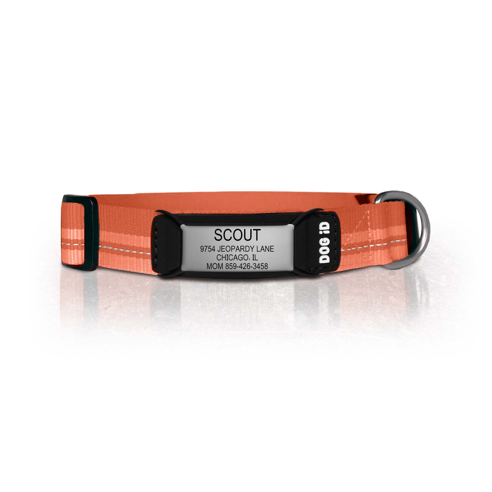 Rock Solid Collar ID 1 ID Small Slate Terra Cotta