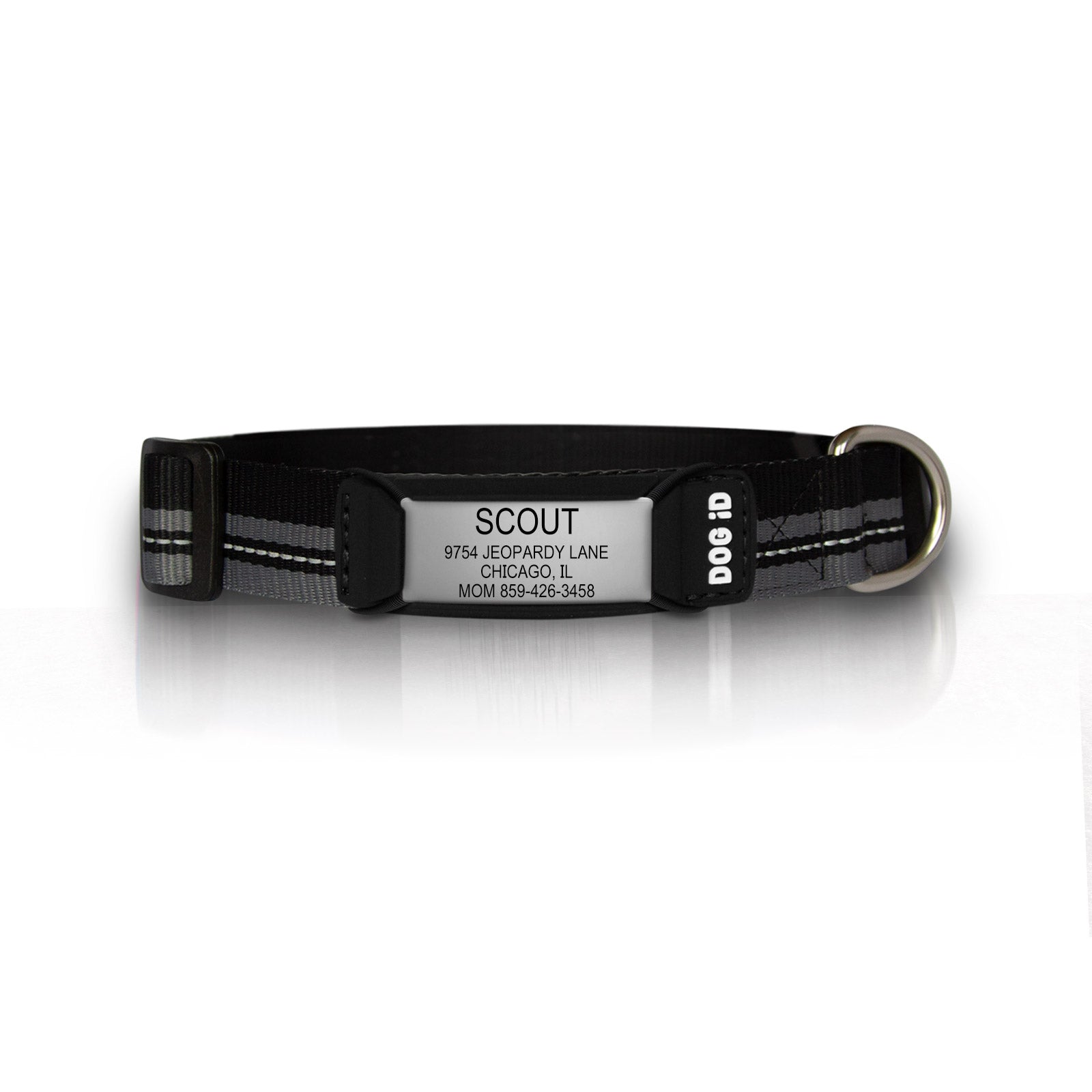 Rock Solid Collar ID 1 ID Small Slate Black