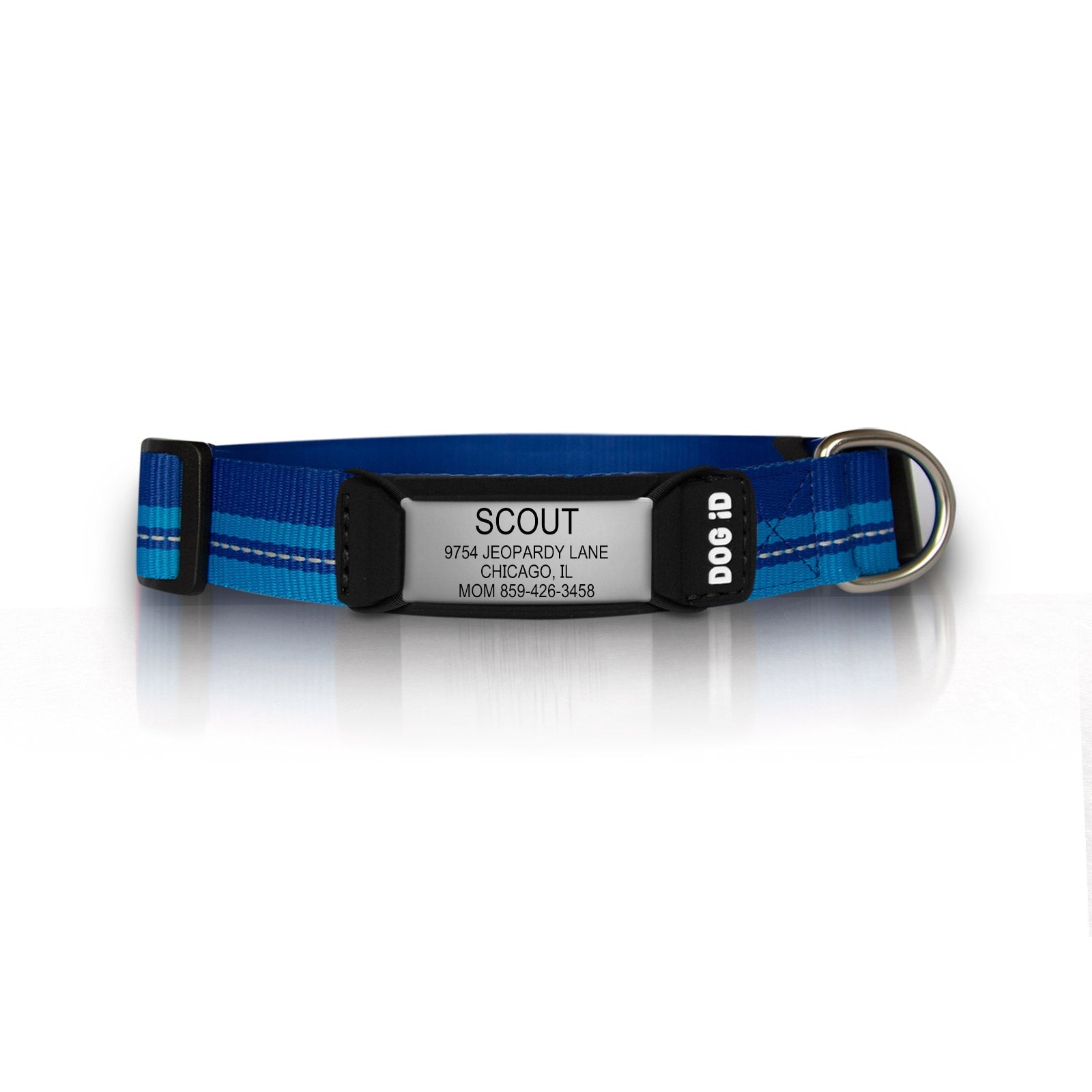 Rock Solid Collar ID 1 ID Small Slate Blue