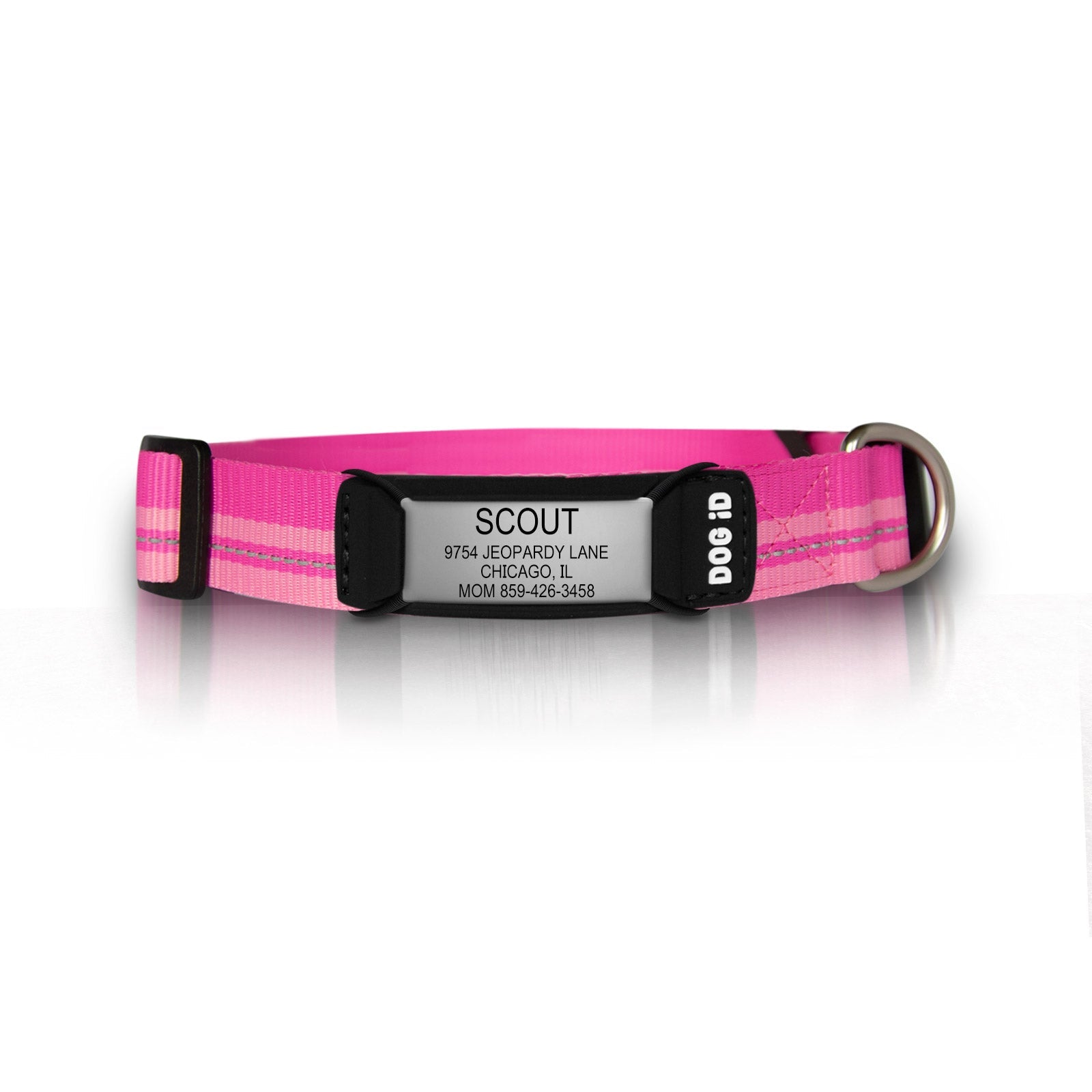 Rock Solid Collar ID 1 ID Small Slate Pink
