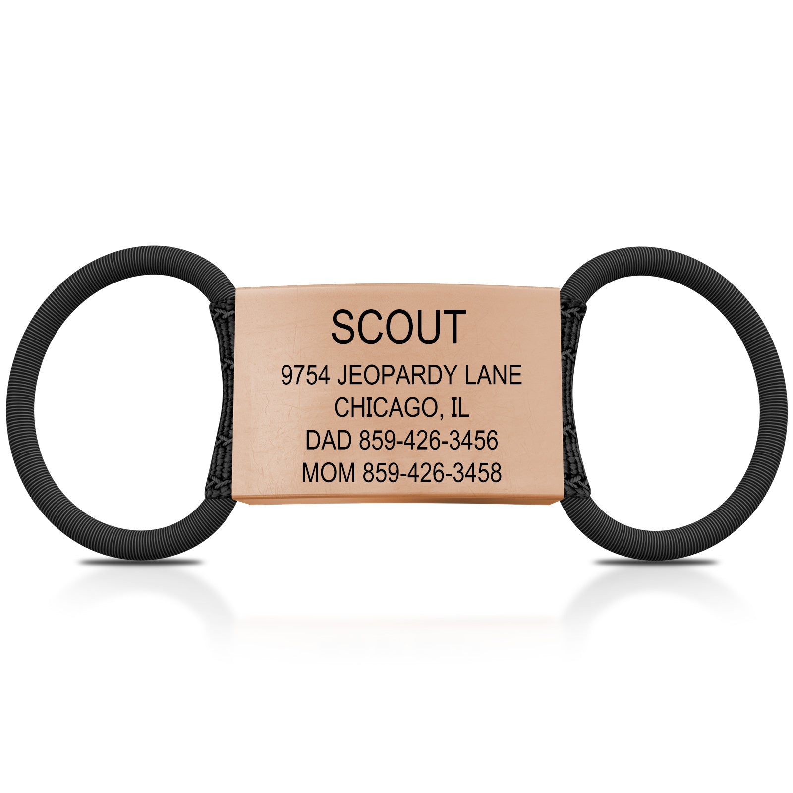 Replacement Dog ID 1 ID Rose Gold Med/Large