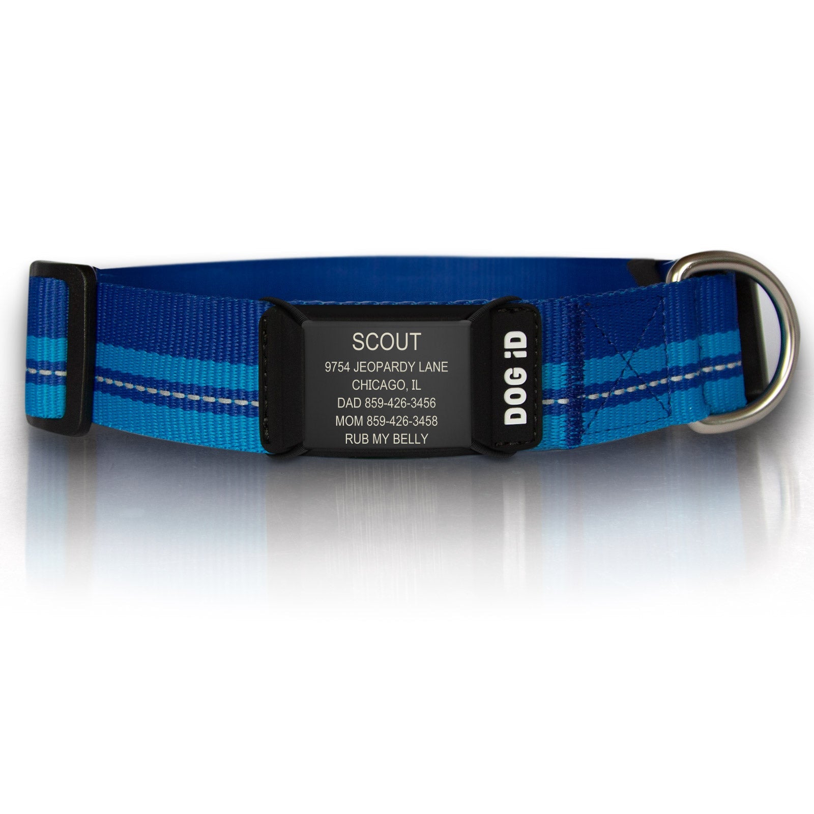 Rock Solid Collar ID 1 ID X-Large Graphite Blue