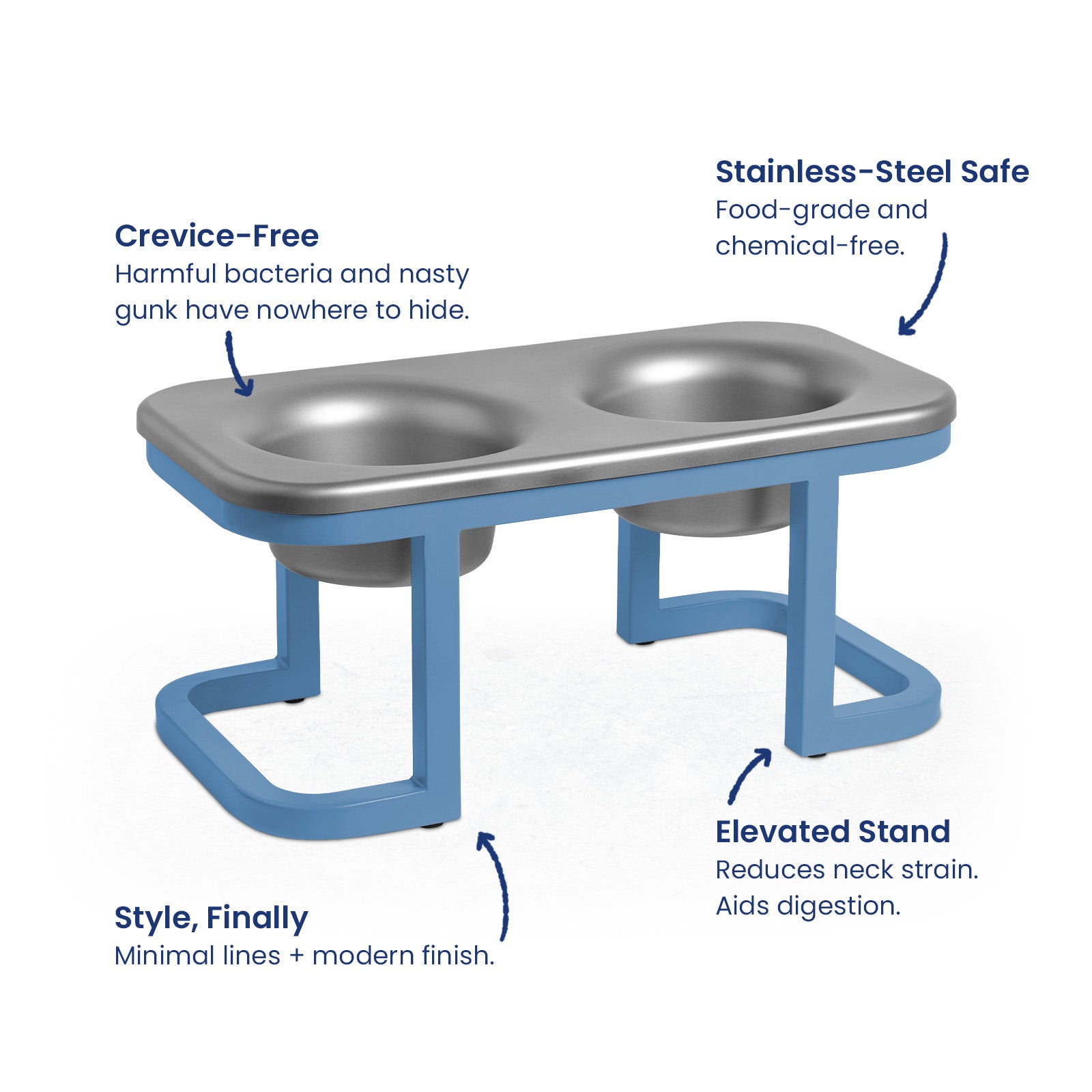 Better Bowl | Elevated Stainless Steel Dog Bowl | DOG iD