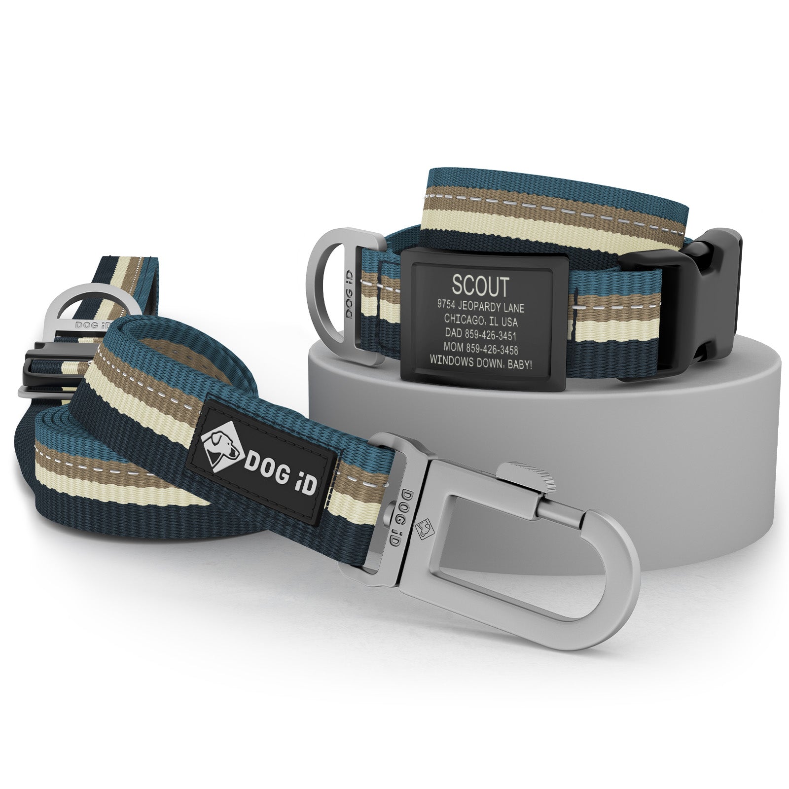Collar + ID + Leash