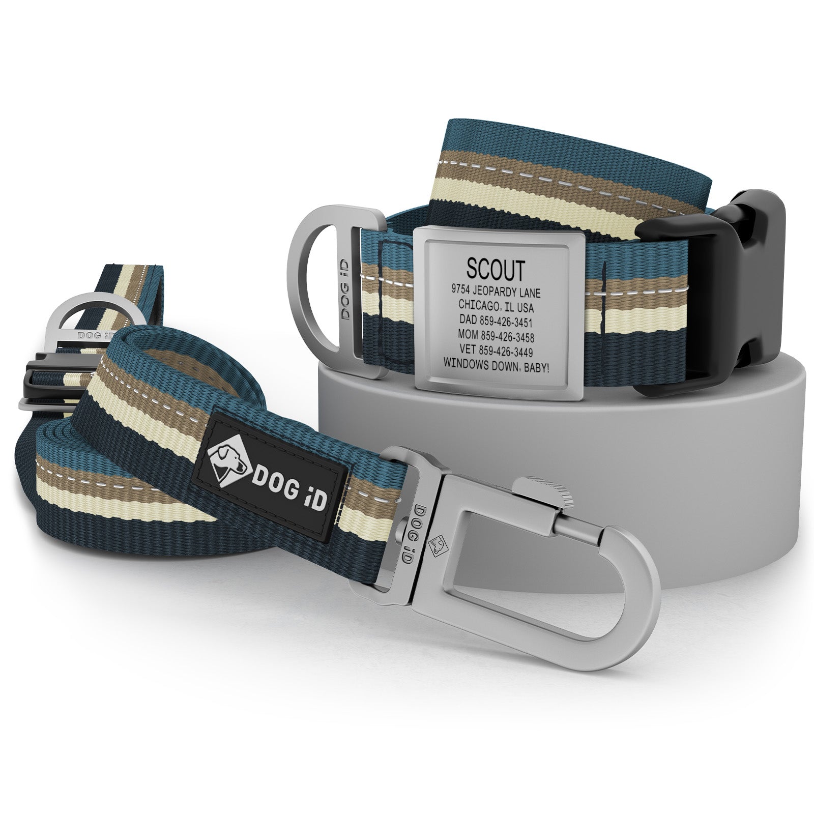Collar + ID + Leash