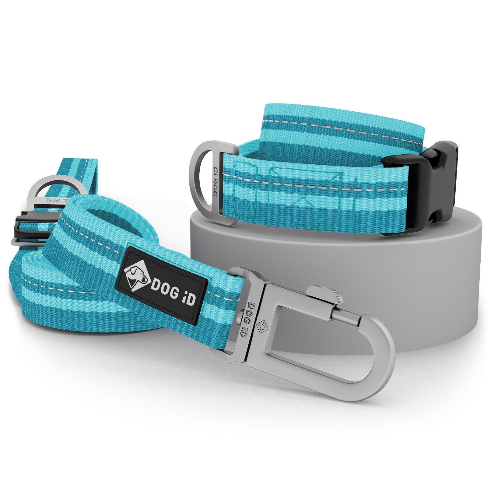 Collar + Leash Teal Medium/Large