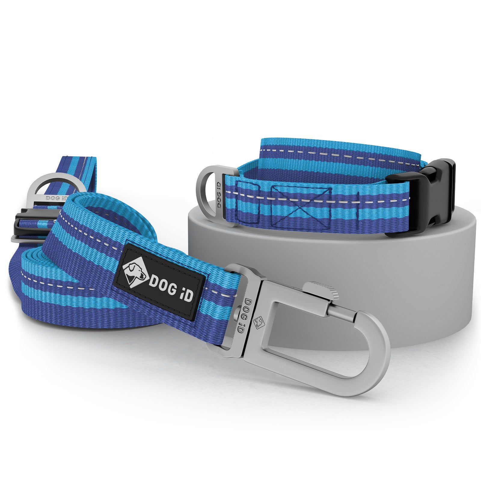 Collar + Leash Blue Small