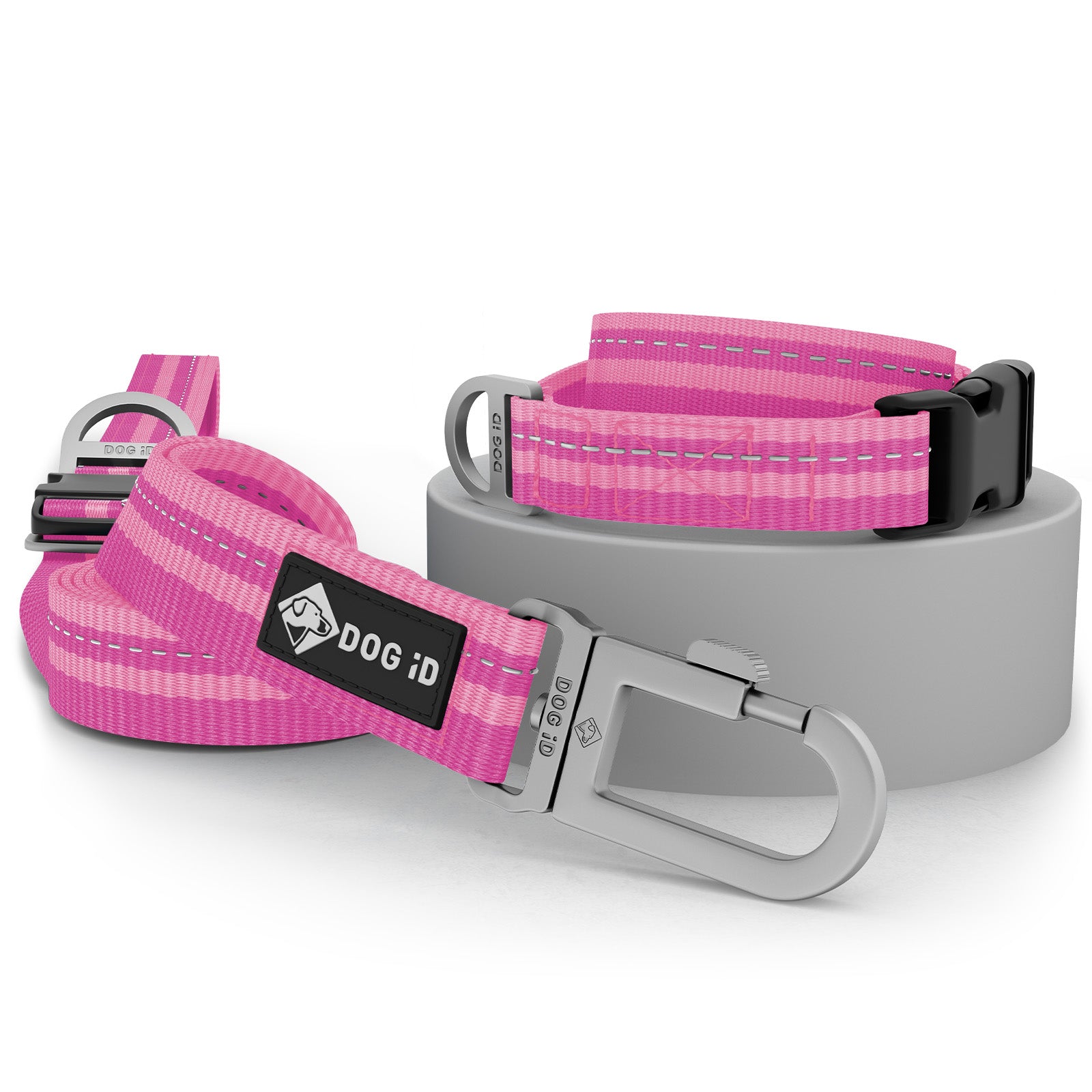 Collar + Leash Pink Small