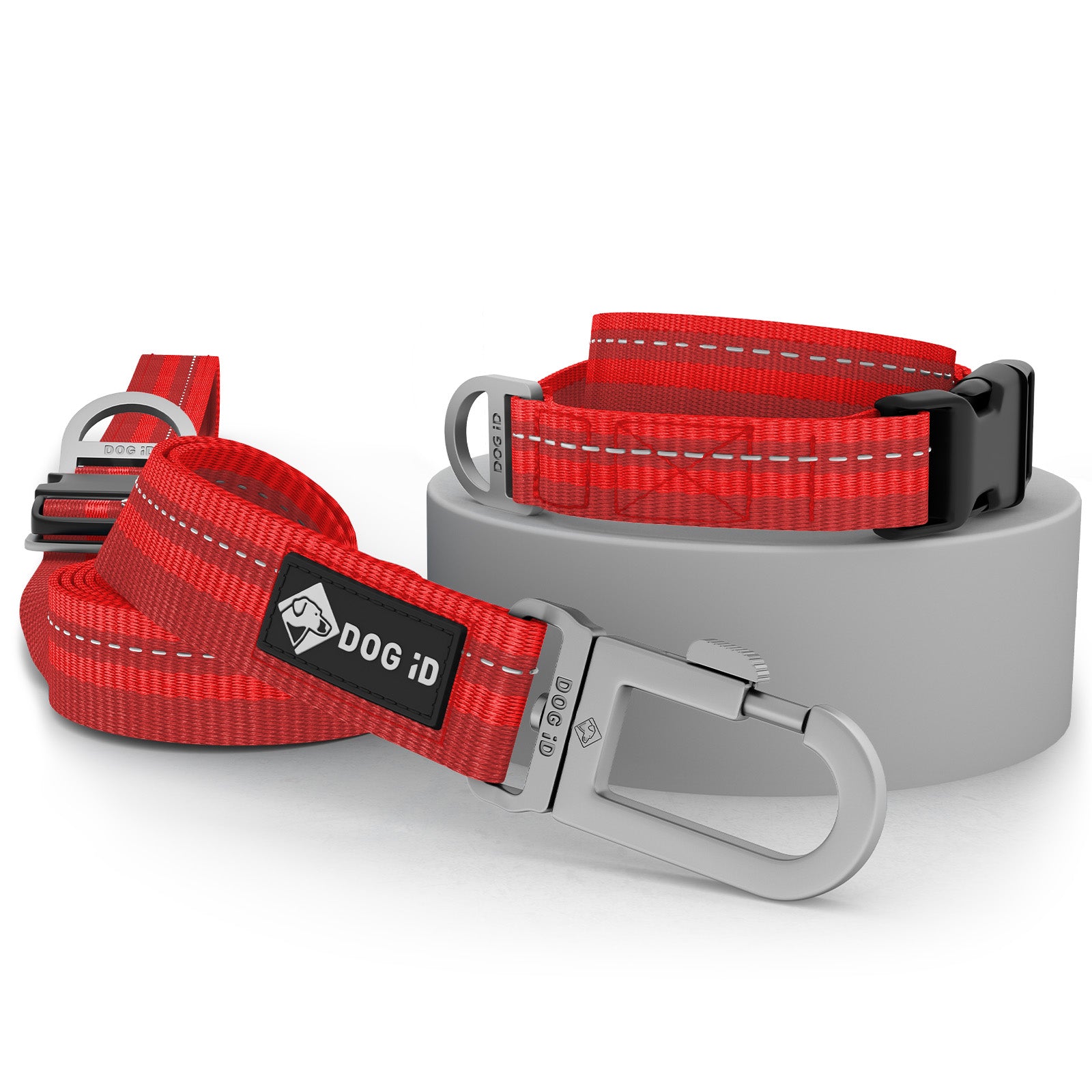 Collar + Leash Red Small