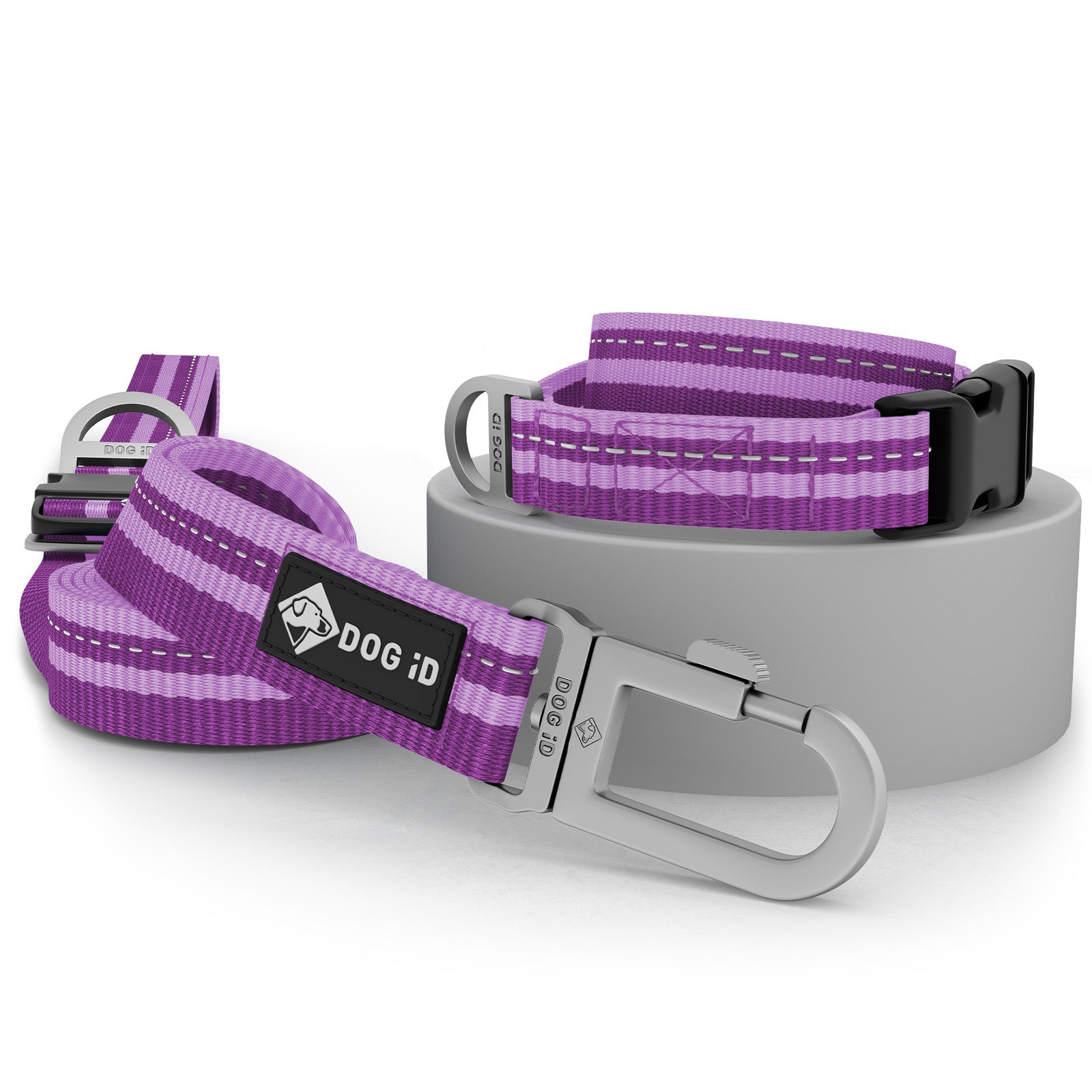 Collar + Leash Violet Small