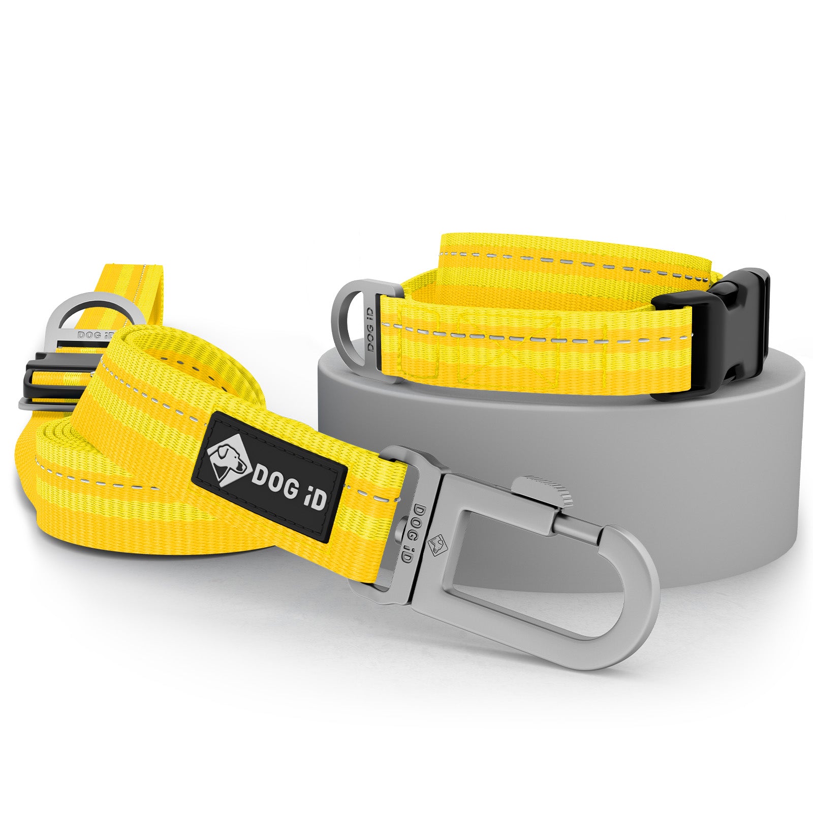 Collar + Leash Yellow Small