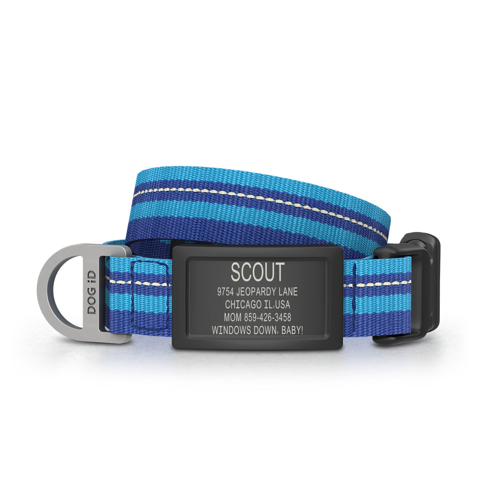 Collar + ID ID Small Graphite Blue