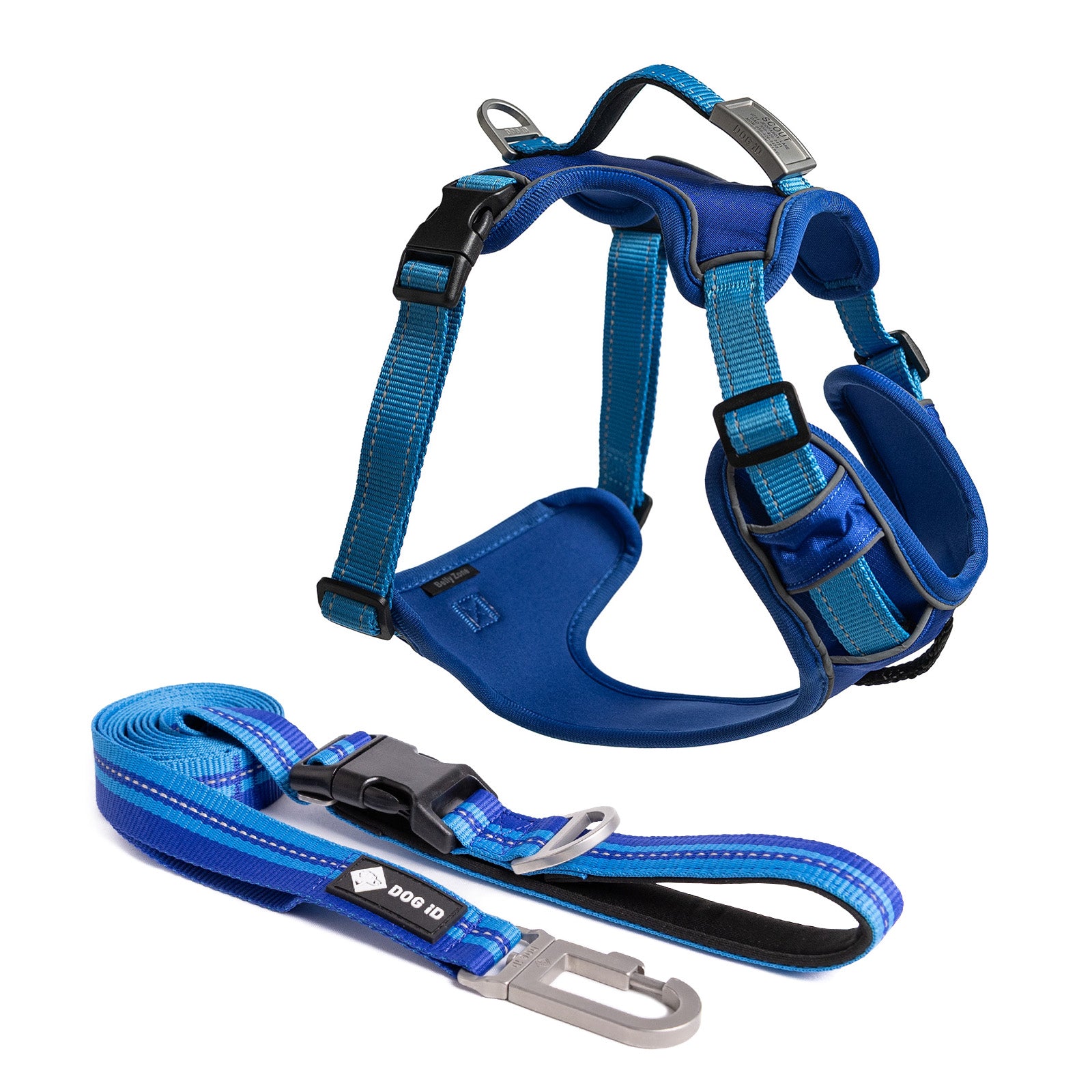 Harness + ID + Leash ID Small Slate Blue.