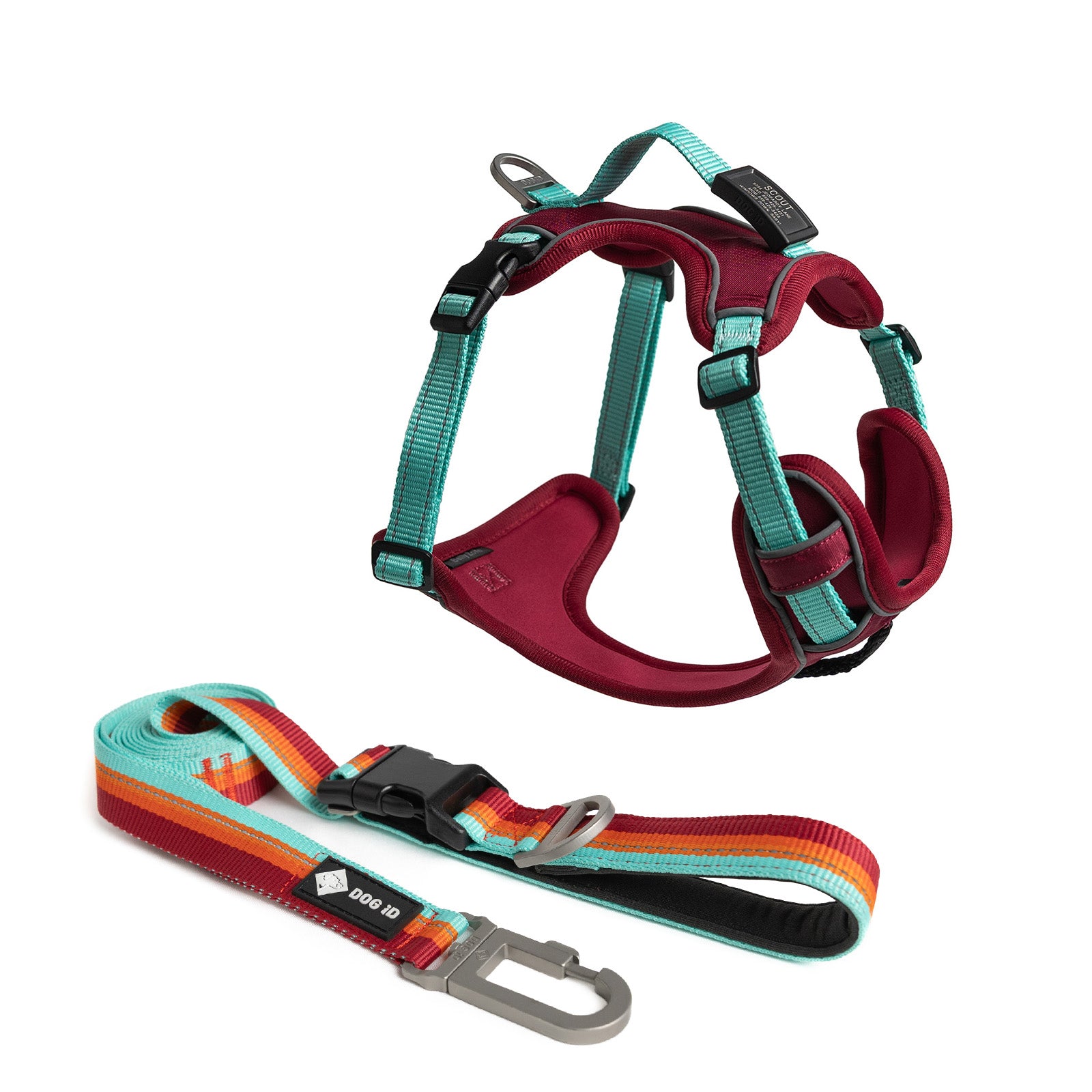 Harness + ID + Leash ID X-Small Graphite Autumn Campfire.