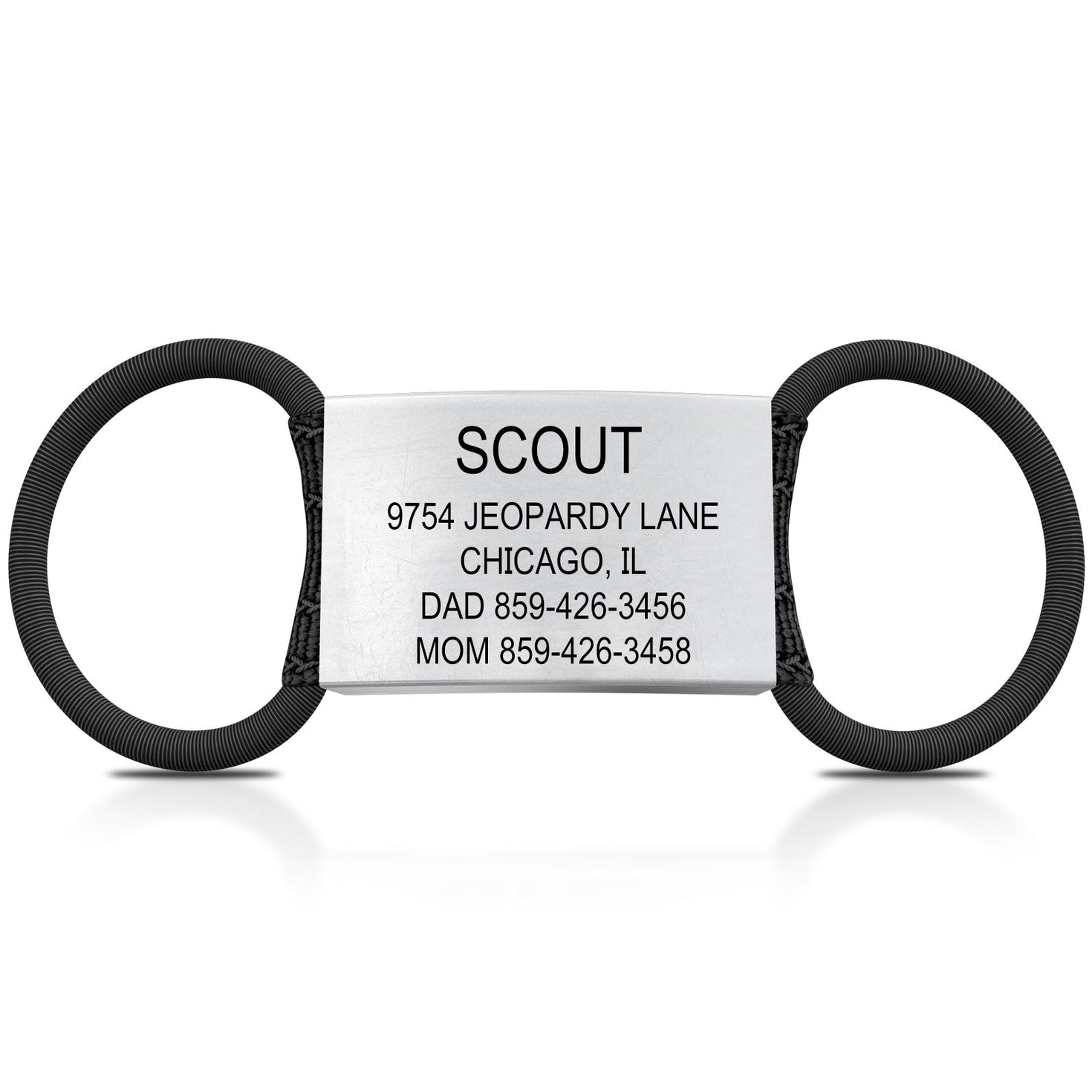 Dog iD Custom Dog ID Tag Plate for Collars DOG iD